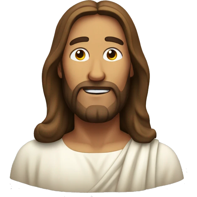 jesus winking emoji