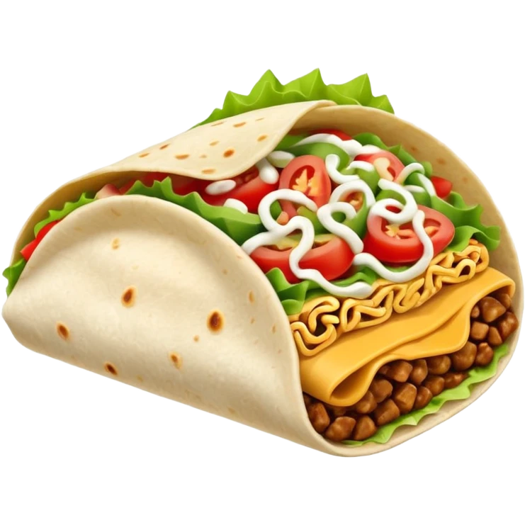 folded snacks,burrito sandwich emoji