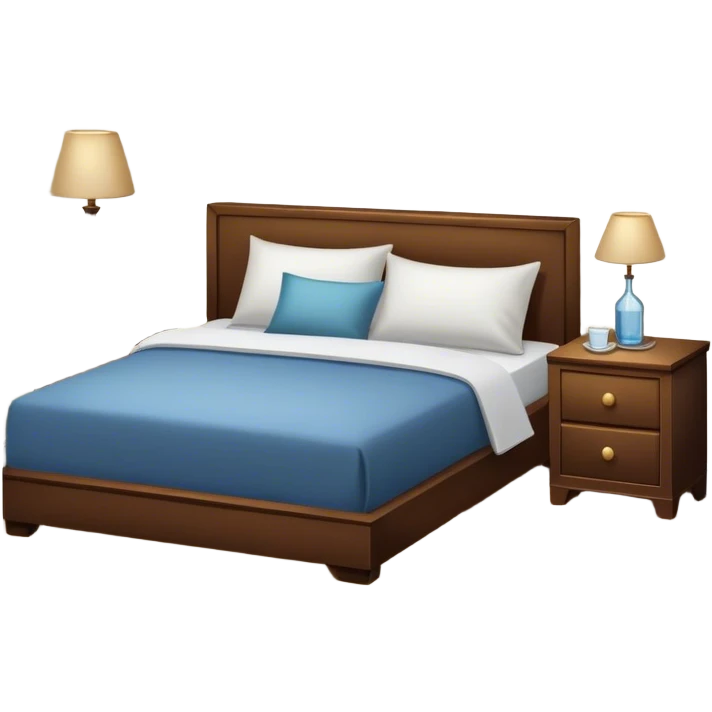 A dimly lit bedroom. The bed is neatly made, and a glass of water sits beside a book on a cozy nightstand. Soft lighting signals a peaceful wind-down, representing the calm and control that comes from reclaiming your evenings. emoji
