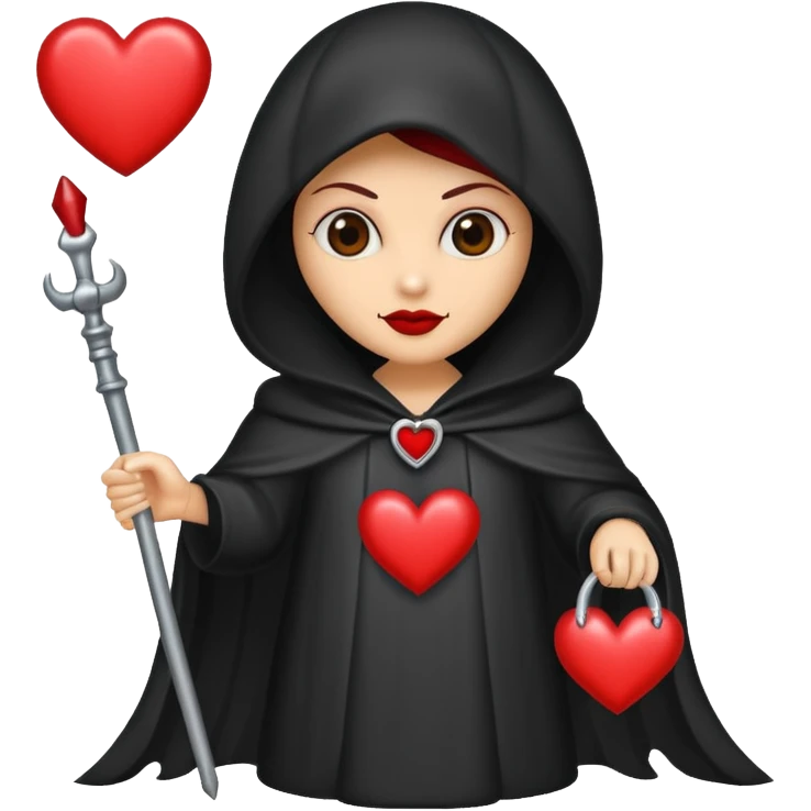 lady reaper with hearts emoji