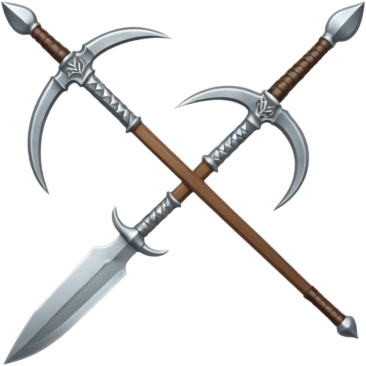 CREA UN ARSENAL DE ARMAS PERO QUE TENGA ESPADAS, CUCHILLOS Y ARCOS Y LANZA emoji