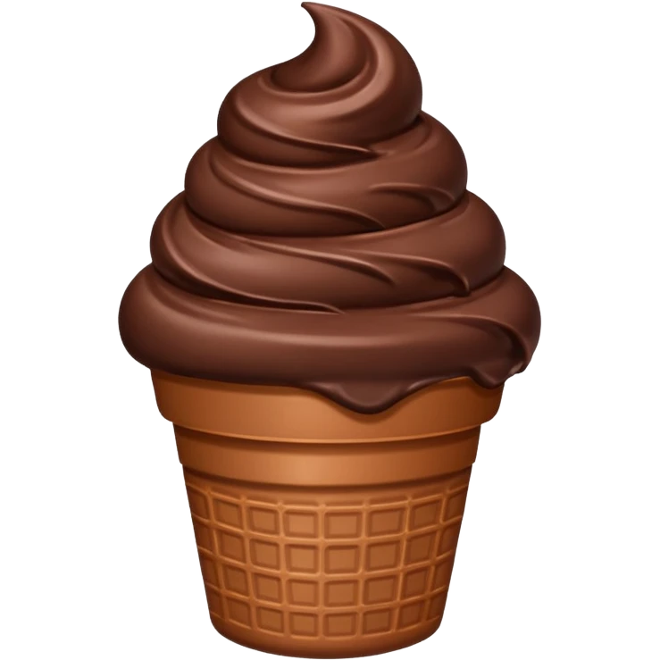 sorvete chocolate emoji