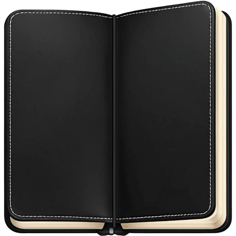 Aesthetic light black note journal book emoji