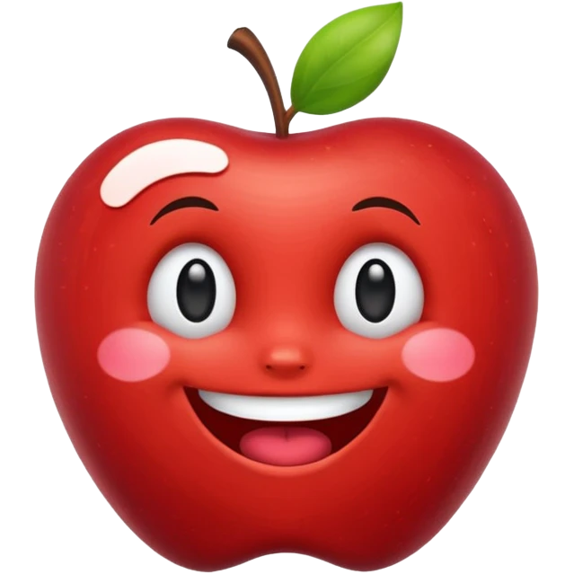 Labubu character as an emoji, smiling expression, apple style emoji