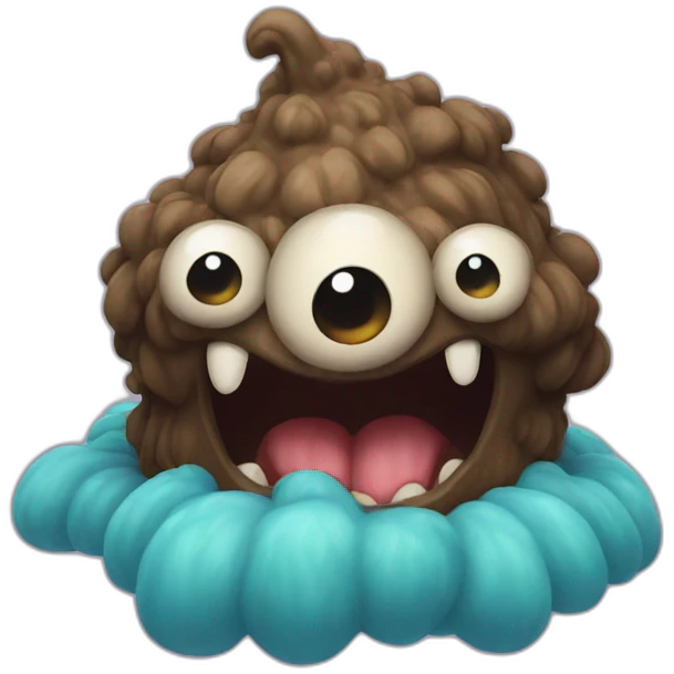 Poo monster emoji
