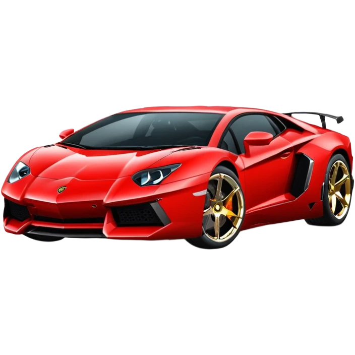 Lamborghini Aventador car with license plate 777 emoji