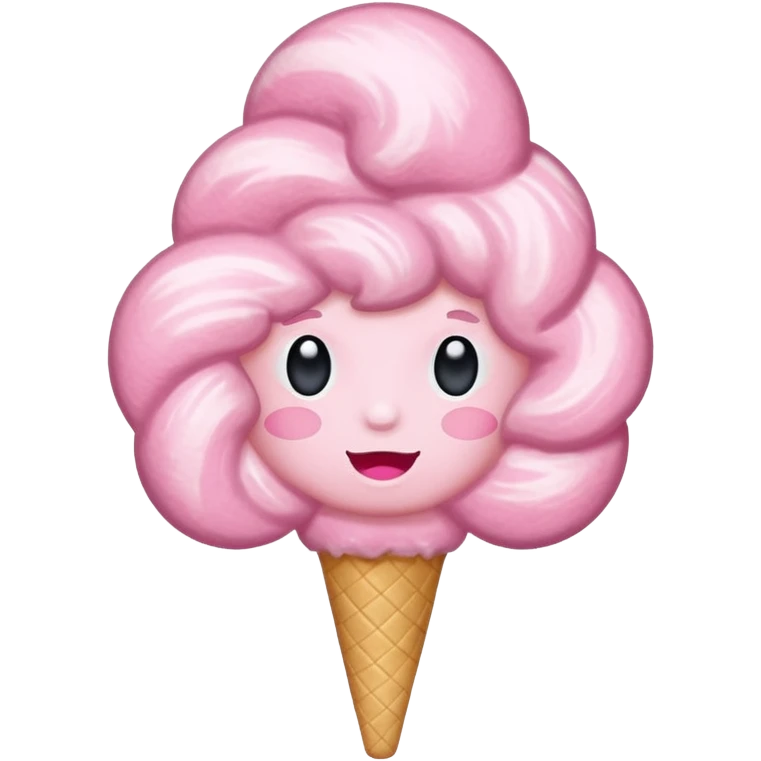 Barbe à papa sans tete emoji