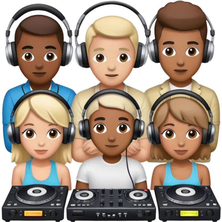 Family of dj’s emoji