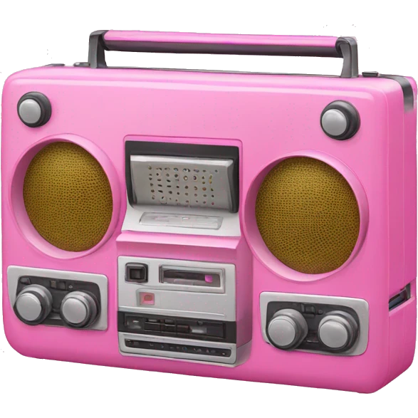 pink tape recorder emoji