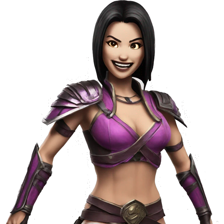 happy mileena from mortal kombat 10 emoji