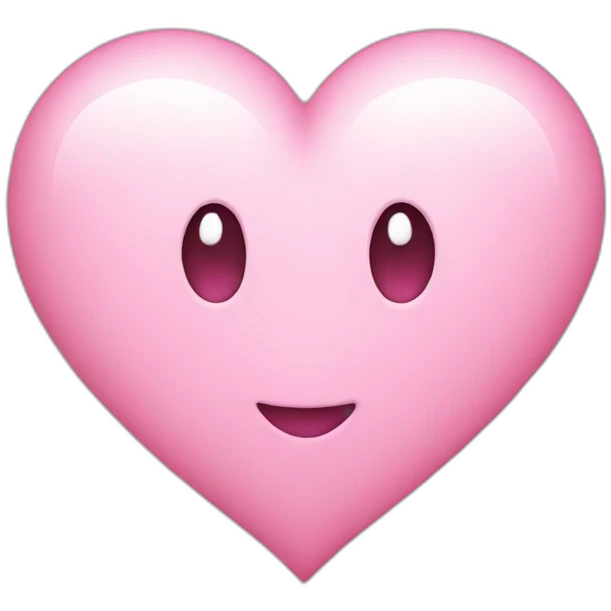 A light pink heart emoji emoji