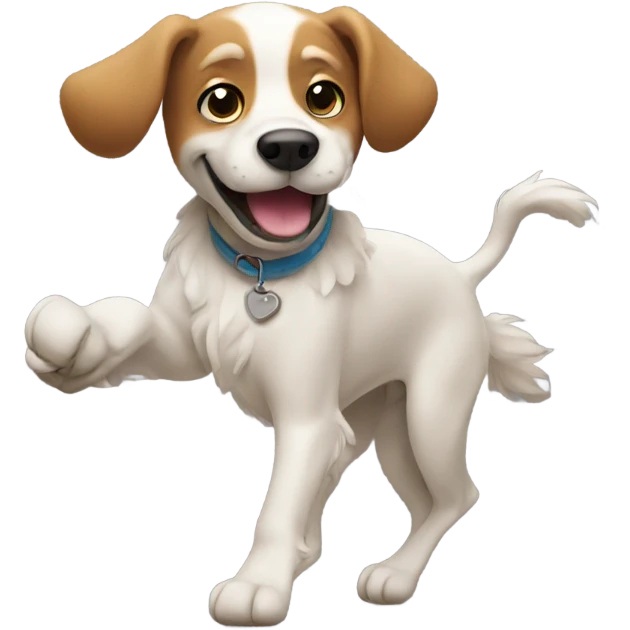 Dancing dog emoji