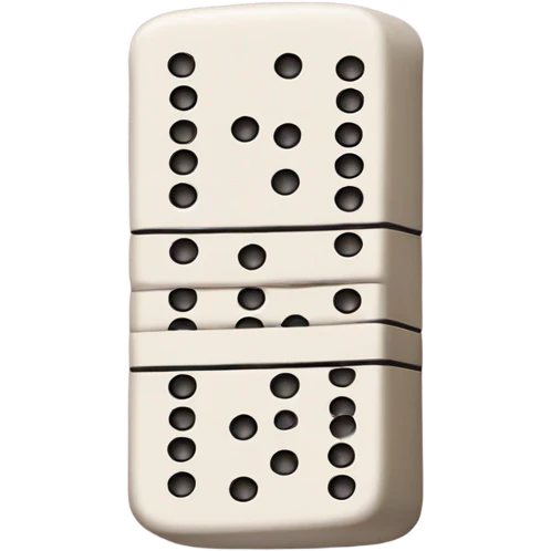 domino emoji with 4 dots on each side  emoji