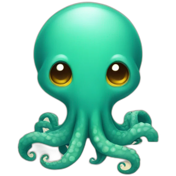 cute kraken holding a sign  emoji