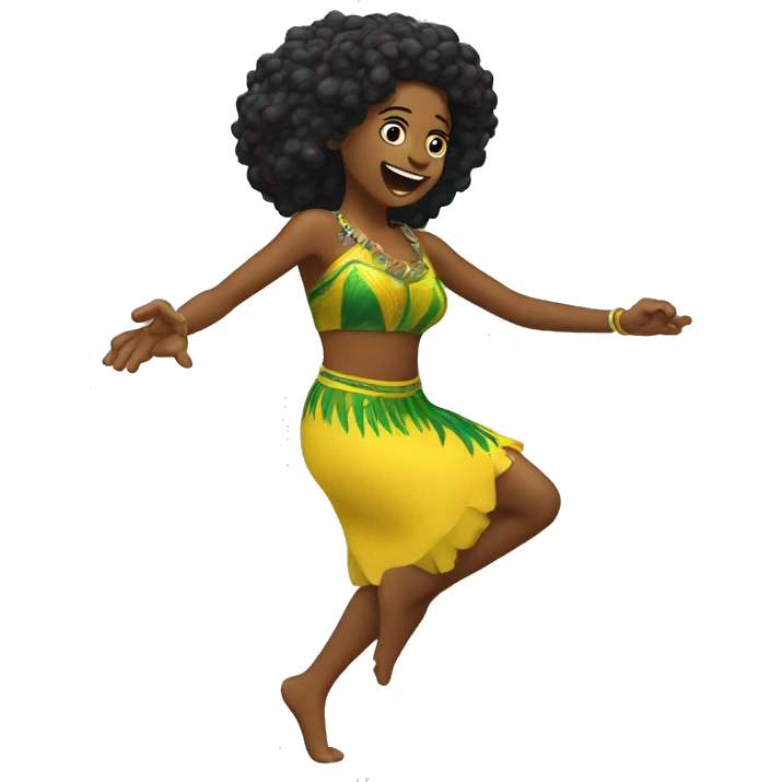 Garota dançando funk brasileiro  emoji