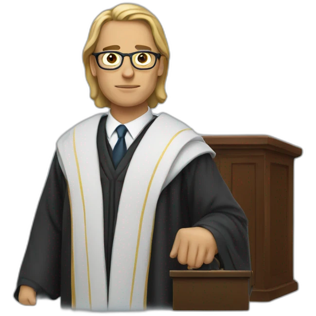 lawyer Wearing a robe emoji