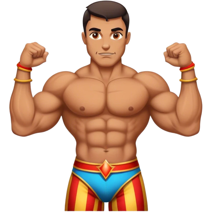 Vintage Circus strong man emoji