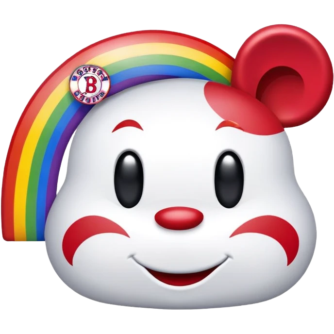 Rainbow Boston Red Sox emoji