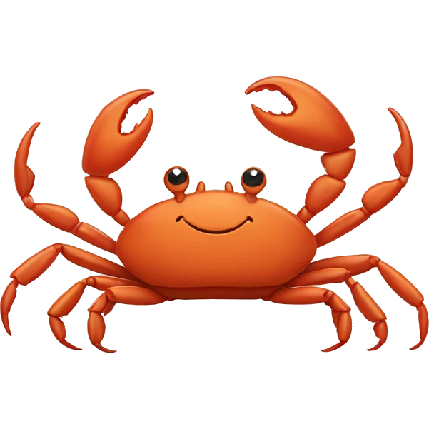 crab waving hello emoji