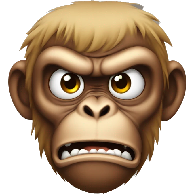 angry monkey  emoji