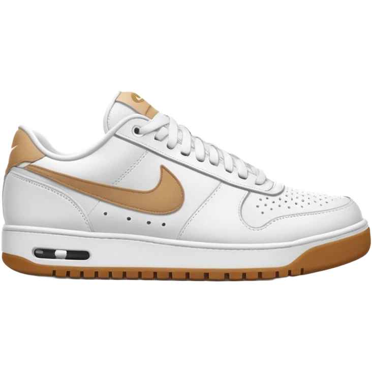 nike white low top tennis shoe runninggum bottom emoji