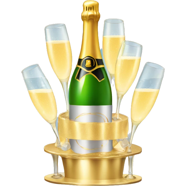 Champagne tower  emoji