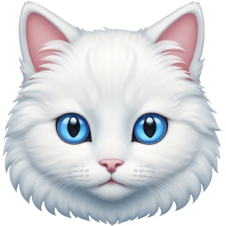 a white cat emoji