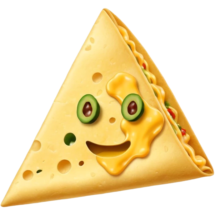 one single triangle nachos emoji