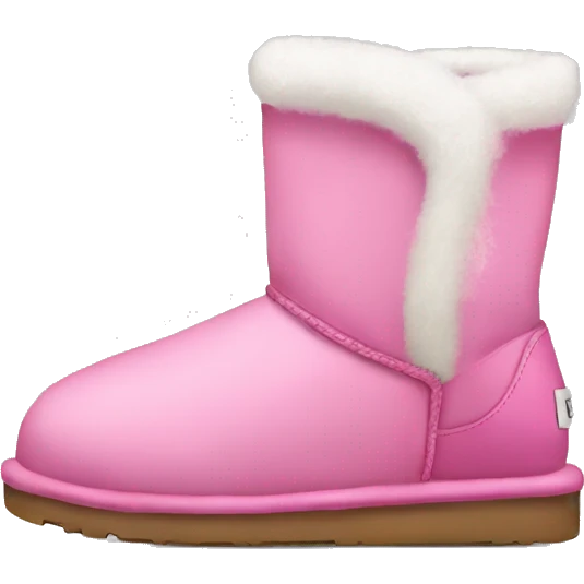 Pink crismas ugg emoji