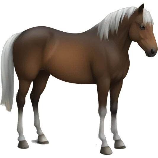 Horse in house at night emoji