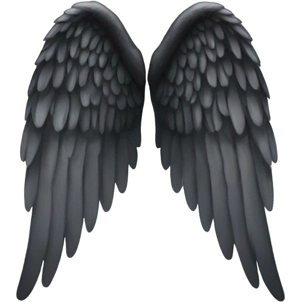 black angel wing emoji