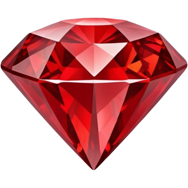Carved Red Diamond Crystal "RED" emoji