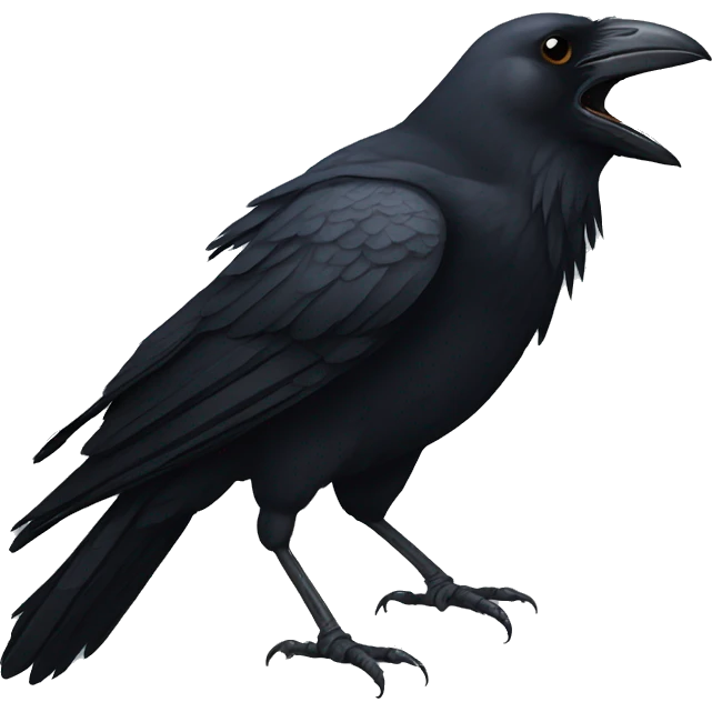 Crow emoji