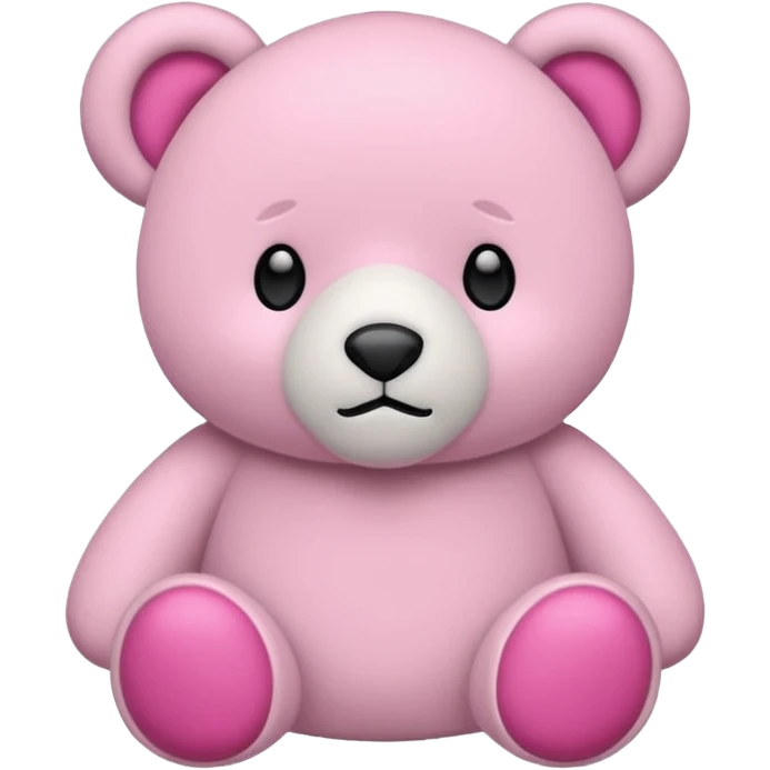 Oso de peluche blanco con lazo astethic emoji