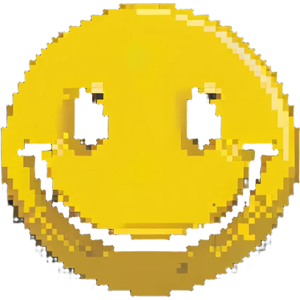 smiley face, confident, calm, kind, pronounced cheekbones emoji