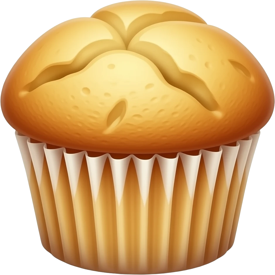 super realistic banana  muffin emoji