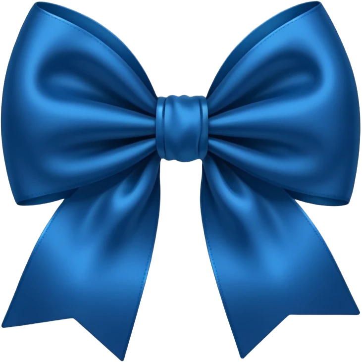 Laço azul escuro emoji