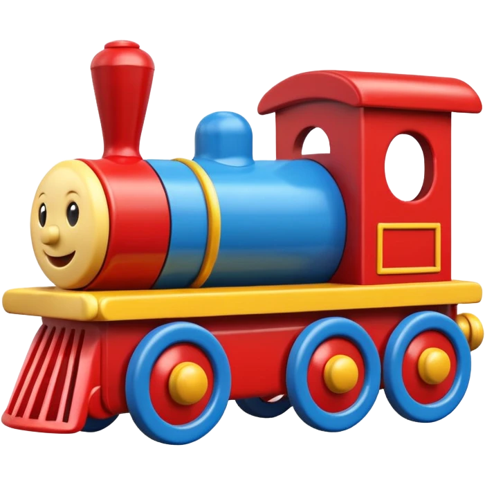 wooden train toy emoji