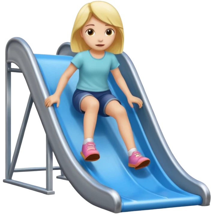 Kaydiraktan mezara giden cocuk ( kiz) emoji