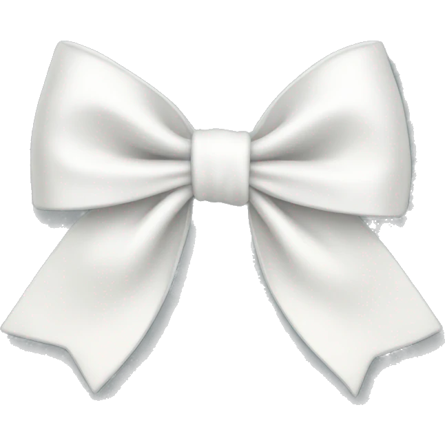 White bow emoji