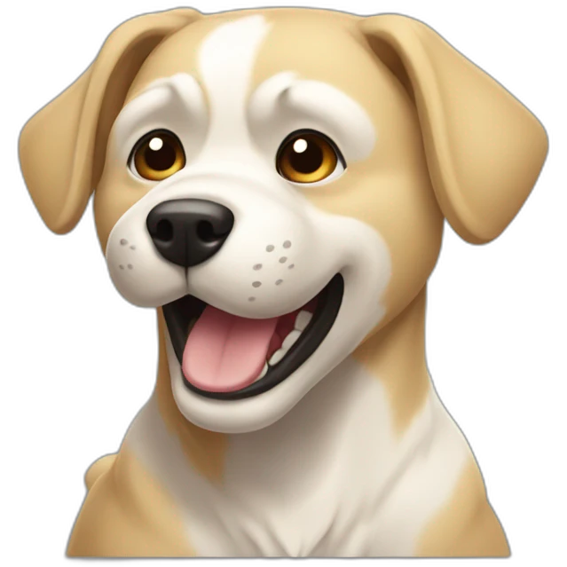 Chien nage emoji