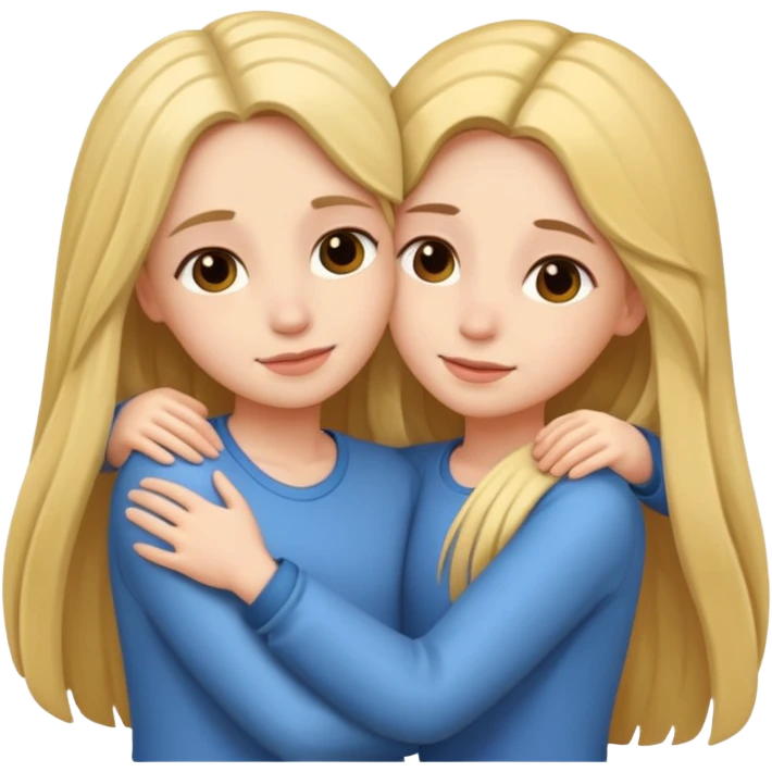 Sisters hugging  emoji