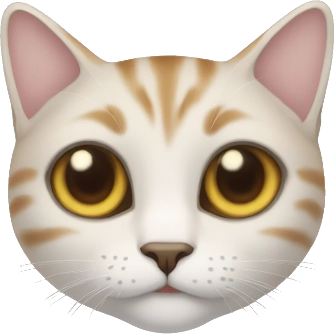 A cat with a human face emoji