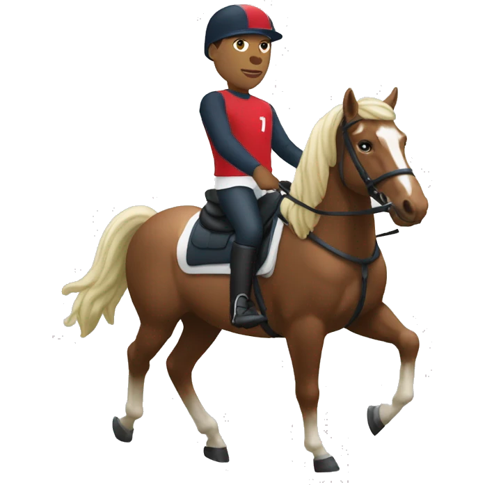Mbappé sur un cheval emoji