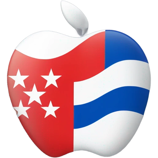 yugoslavian flag by apple style emoji