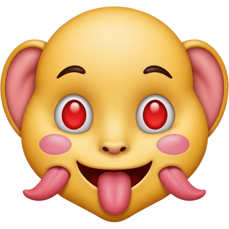 heart eyes with tongue out emoji