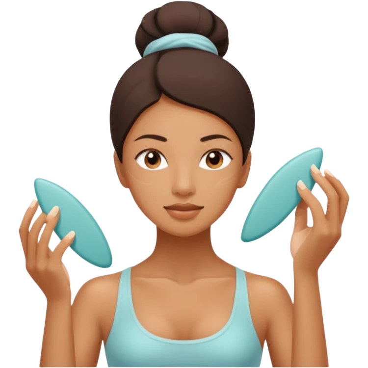 yoga face gua sha emoji