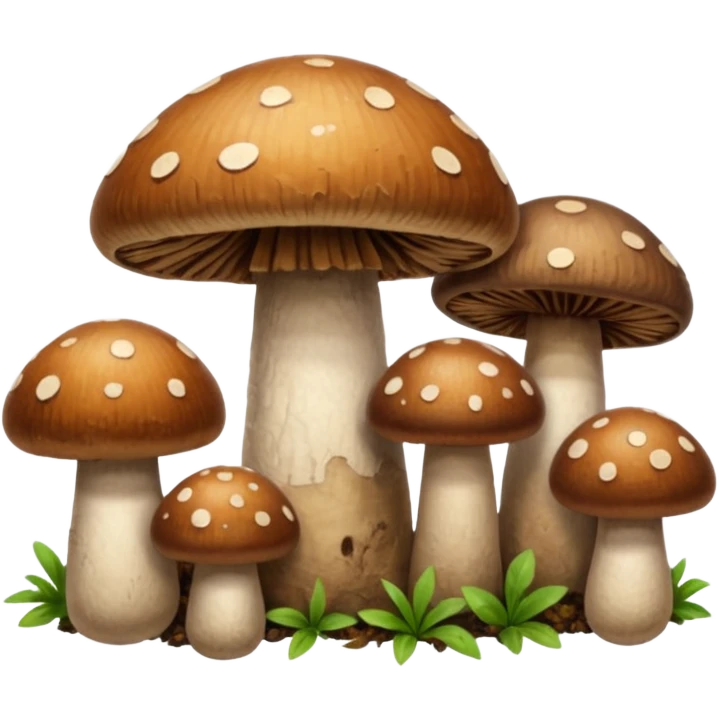 brown mushrooms emoji