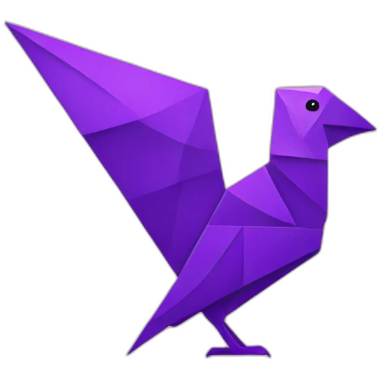 purple roc mythical bird tangram emoji