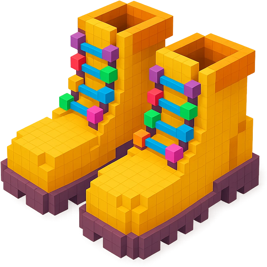 boots with colorful beads on the laces emoji
